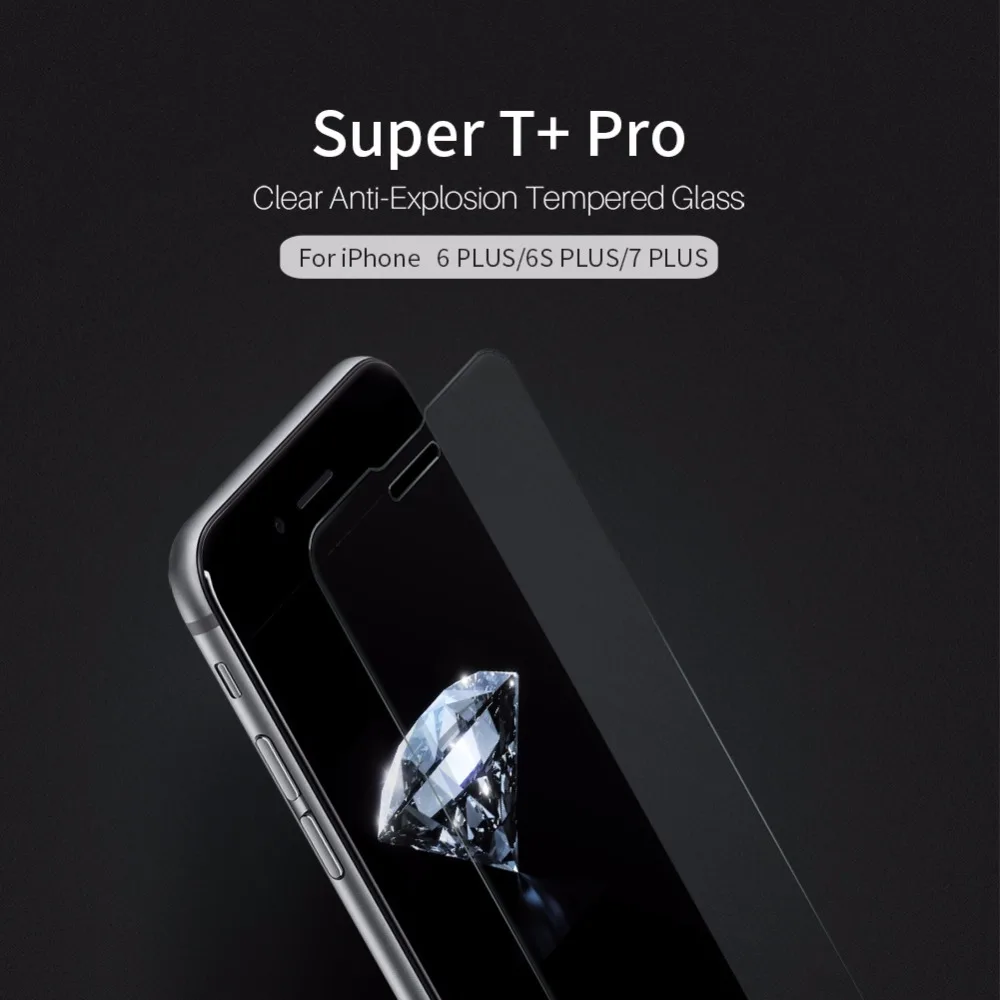 Для iphone 7 plus NILLKIN Super T + PRO пленка из закаленного стекла 3D сенсорный 0 15 мм протектор