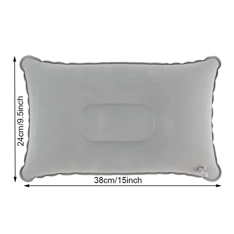 Портативная дорожная воздушная подушка надувная двухсторонняя флокирующая для