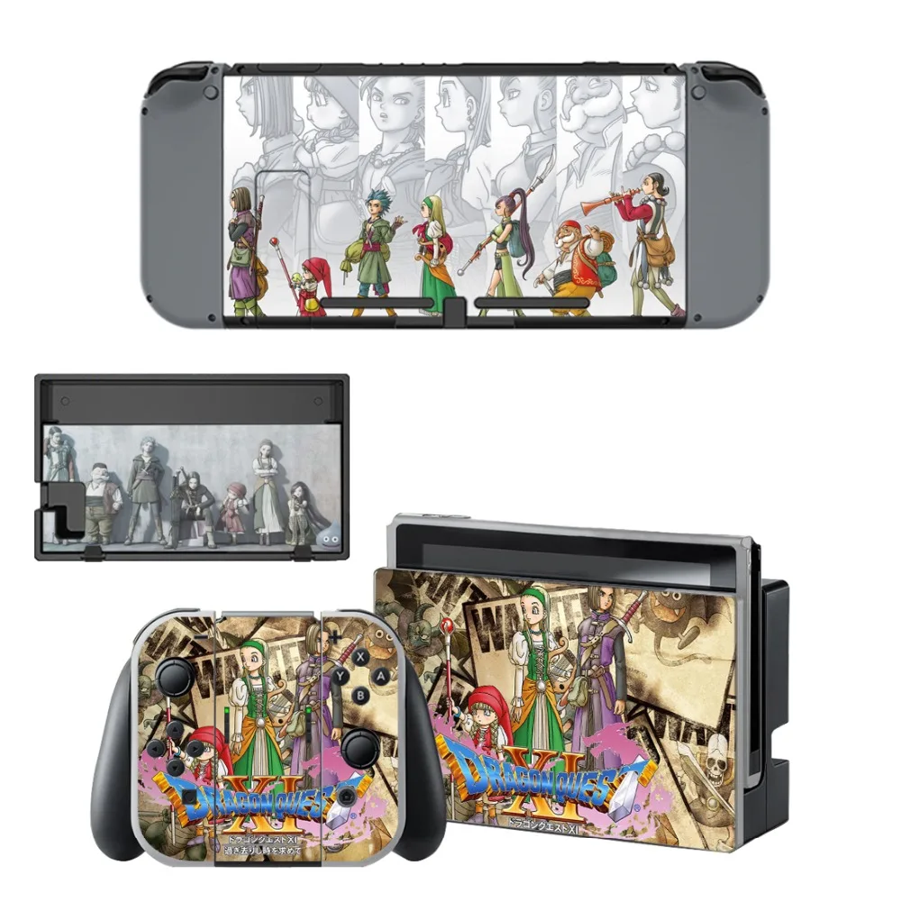 Виниловая наклейка Nintendo Switch для консоли и контроллера Dragon Quest|Наклейки| |
