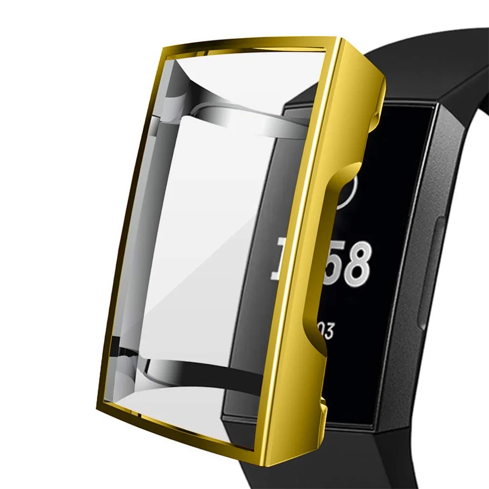 AKBNSTED ТПУ силиконовый чехол для Fitbit Charge 2 полная защитная рамка смарт-часы