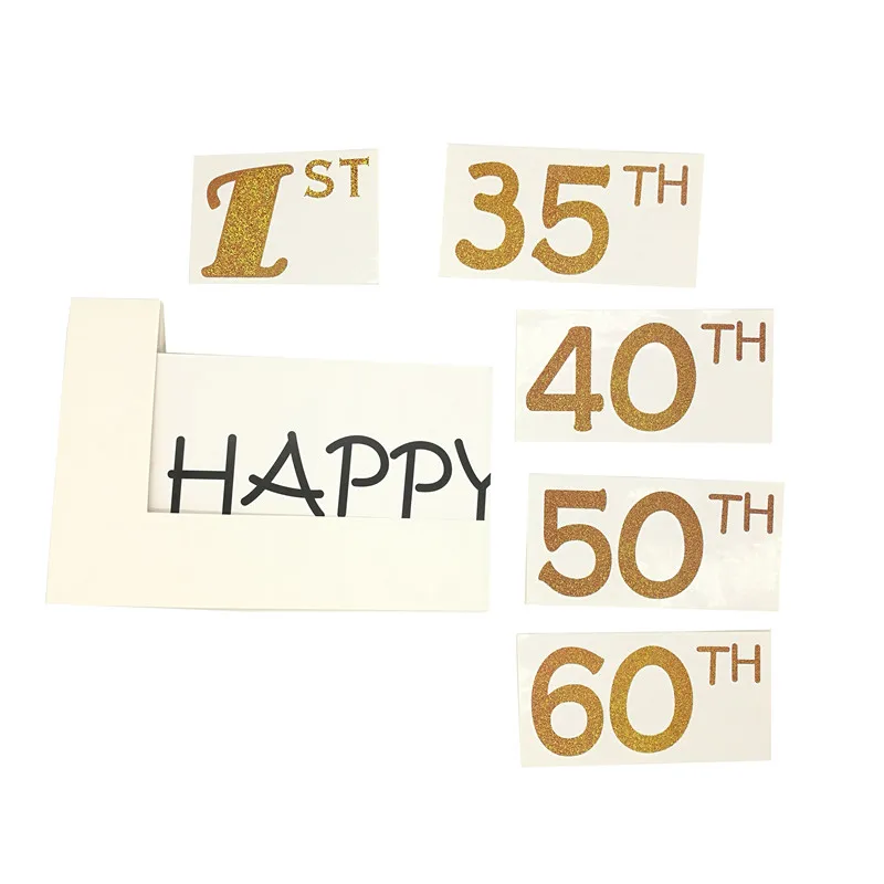 Фотобокс Chicinlife Happy 30/35/40/50 реквизит для фотостудии фоторамка на годовщину 30 лет