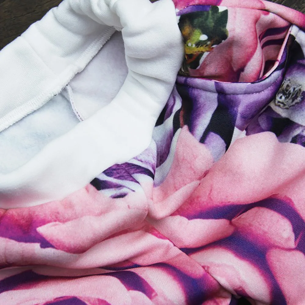 Новый модный новый эксклюзивный наряд комплекты с розой для милых детей Топ