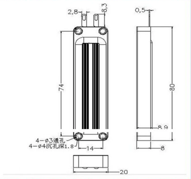 10 шт. 6Ohm супер тонкий плоский динамик мини ленточный твитер блок|speaker unit|ribbon tweeterflat