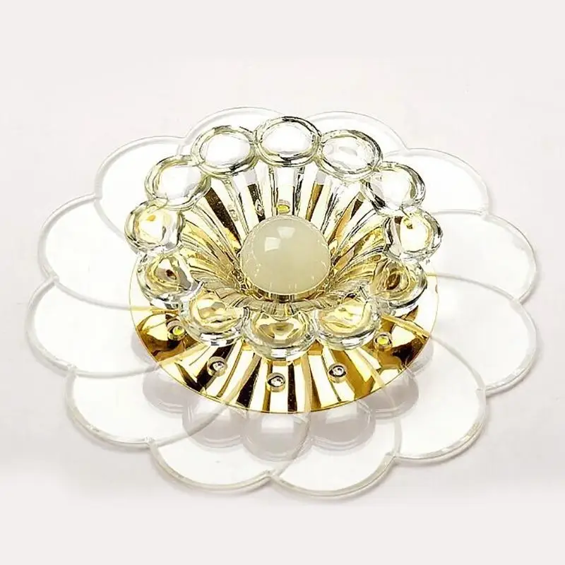 Хрустальный потолочный светильник современный светодиодный Круглый Мини Luminarias