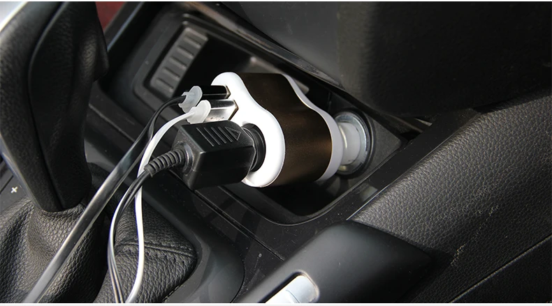 Автомобильное зарядное устройство с двумя usb-портами, быстрая зарядка, 5 В, 3,1 А, адаптер питания, прикуриватель, разветвитель, зарядное устройство для мобильного телефона s