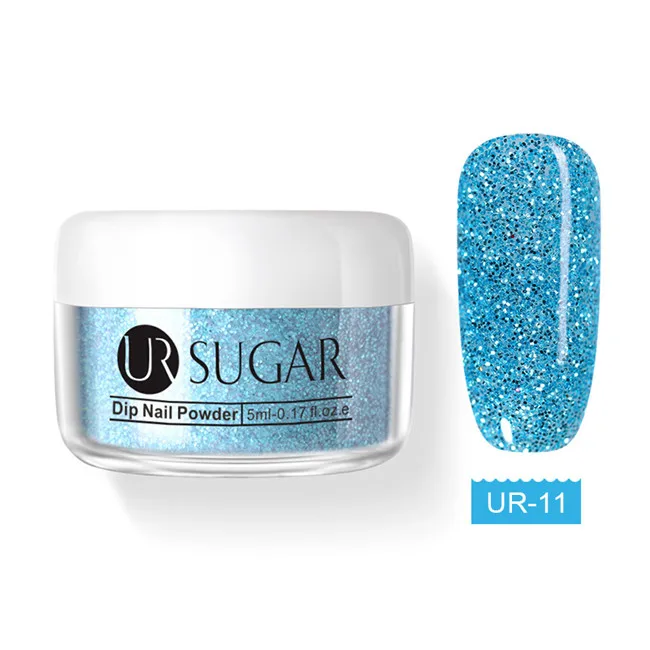 color 11 Ur Sugar погружение голографическая пудра Пыль Дизайн ногтей украшения без лампы вылечивается 5 мл все для маникюра ногти Dip блеск порошок - Цвет: color 11