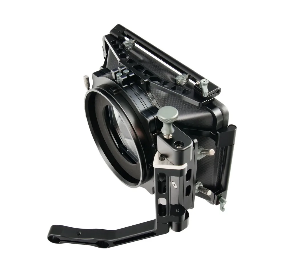 CAME-TV DSLR Rigs Carbon Fiber 4X4 Matte Box MB-02 Mattebox 15 мм для 5D/7D/GH3 | Электроника
