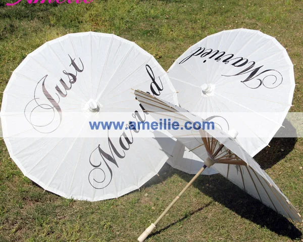 &quotТолько что женился&quot Персонализированный бумажный зонтик для рукоделия|umbrella