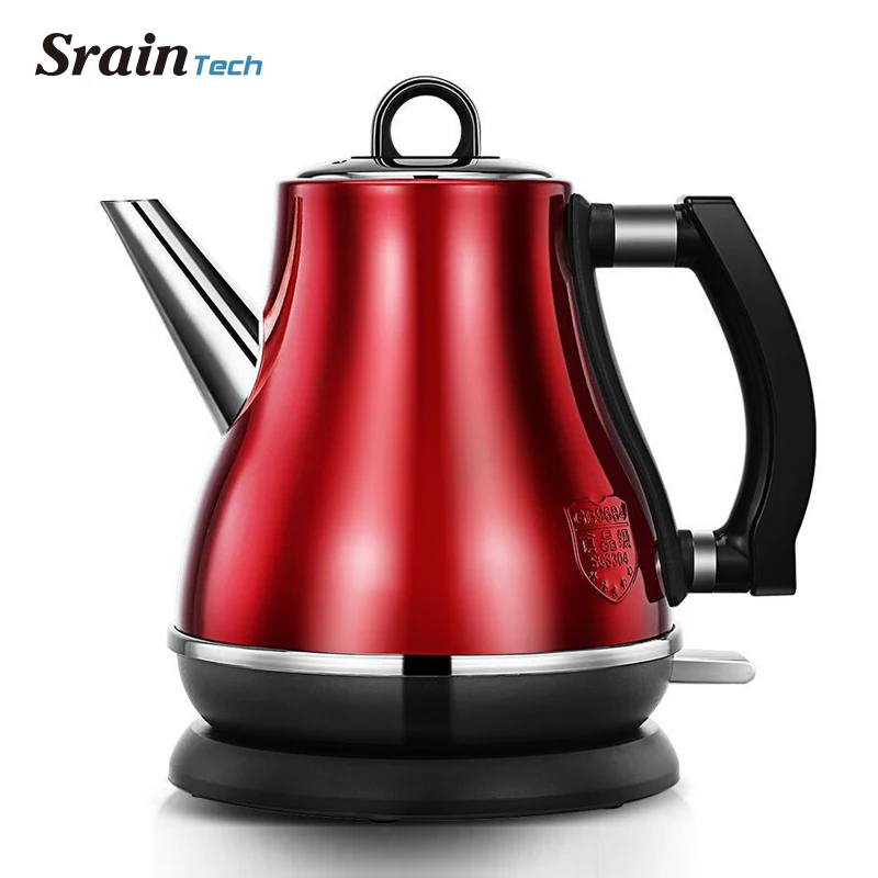 Sraintech нержавеющая сталь Электрические Чайники цвет красная краска 1.2L 1500 Вт