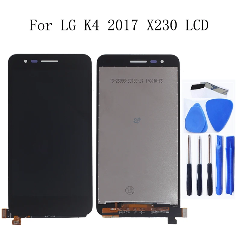 Оригинальный 5 0 дюймовый сенсорный ЖК дисплей для LG K4 2017 X230 X230i X230K X230DSF с рамкой
