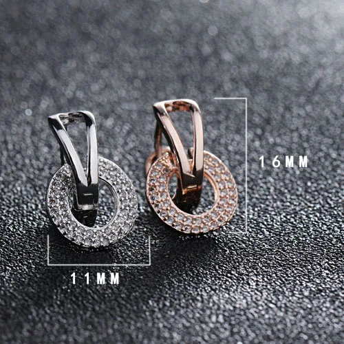 Женские серьги-кольца круглые корейские серьги из стерлингового серебра 925 пробы