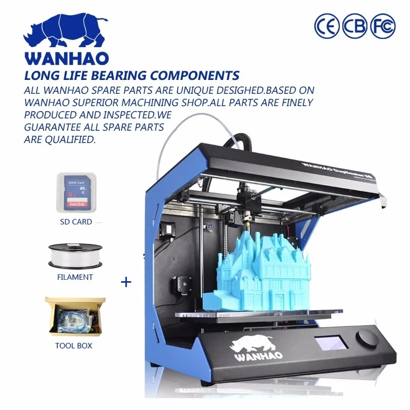 Wanhao Manufacturer D5SMini high speed 3D printer machine with PLA ABS cheap for sell high quality