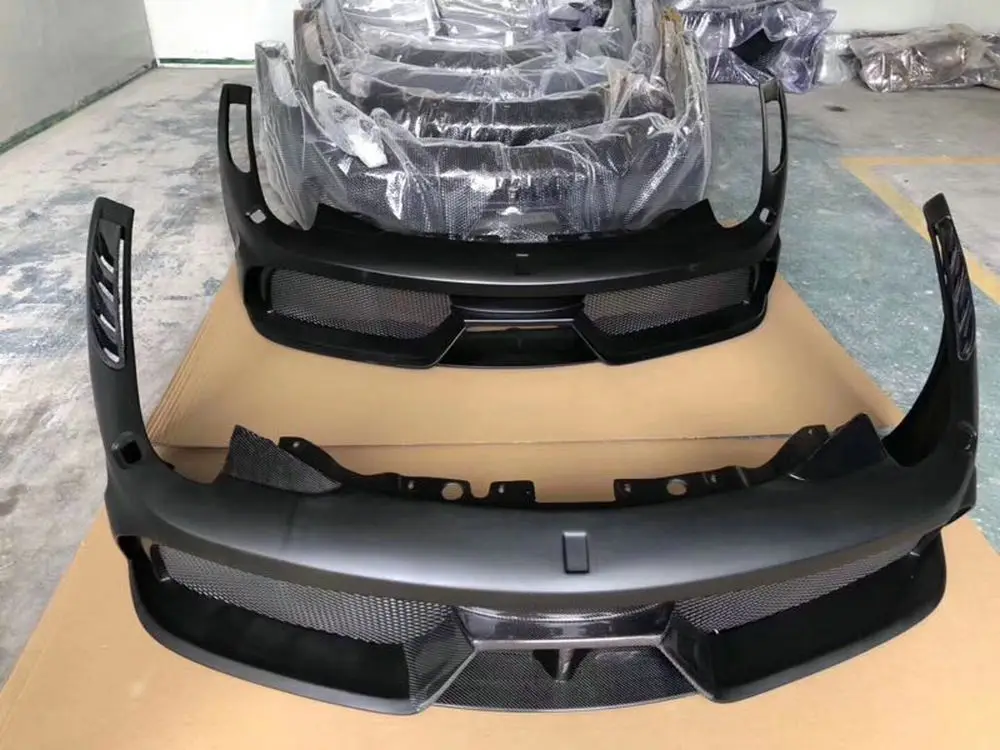 FRP/углеродное волокно комплект кузова автомобиля для Ferrari 458 передний