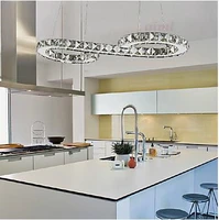 24w pendant light moderncontemporary chrome feature for crystal led metal living room dining room lamp pendant light led