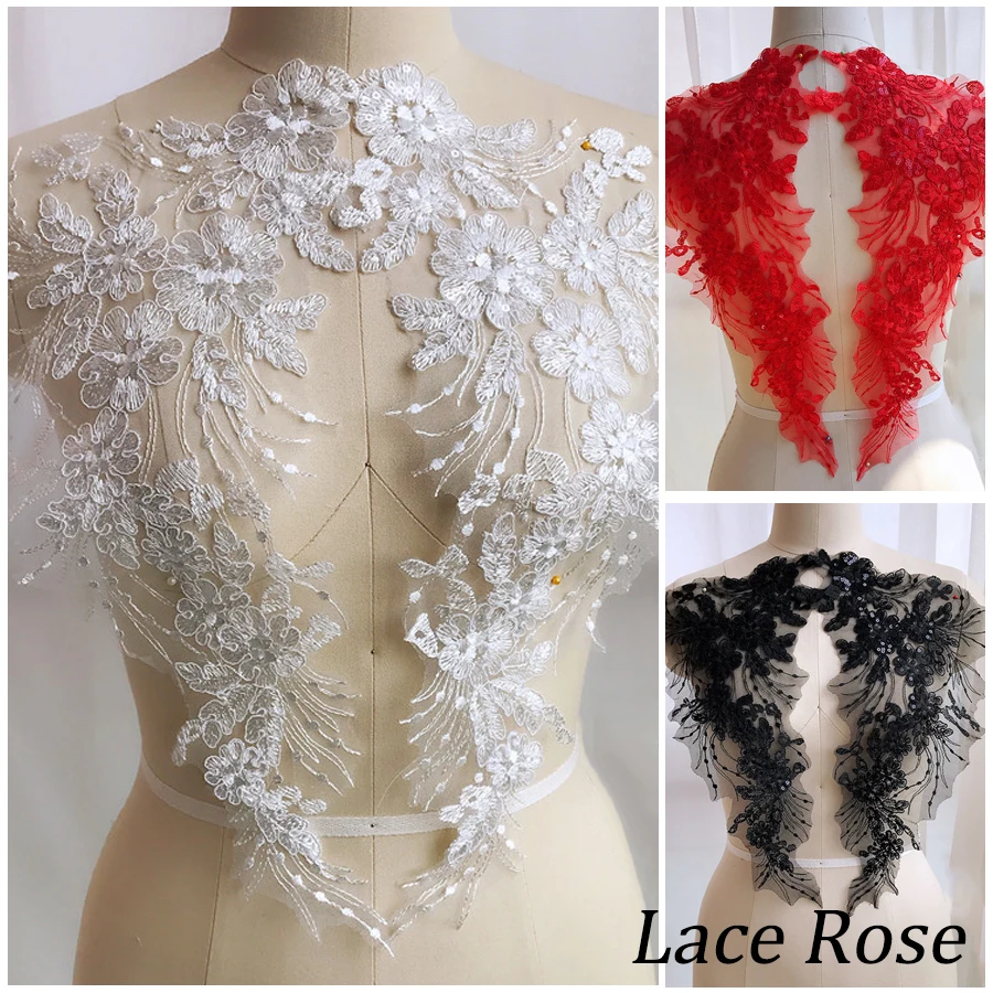 2 шт. 3D Цветы из пайеток вышитые патч для свадьбы вечернее платье &quotсделай сам&quot