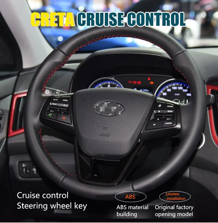 Для hyundai CRETA круиз контроль многофункциональный руль ключ Bluetooth управление громкостью вызова