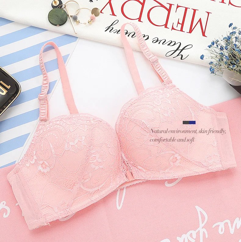 Женский летний кружевной бюстгальтер с застежкой спереди привлекательное