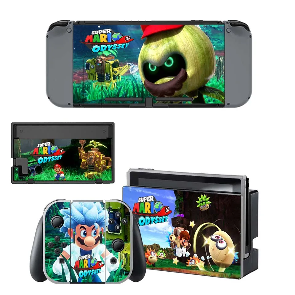 YSNS1005 Настенный переключатель виниловая консоль Наклейки Обложка Joy-Con кожаная наклейка на контроллер для Супер Марио наклейки для вечеринки - Цвет: YSNS1005