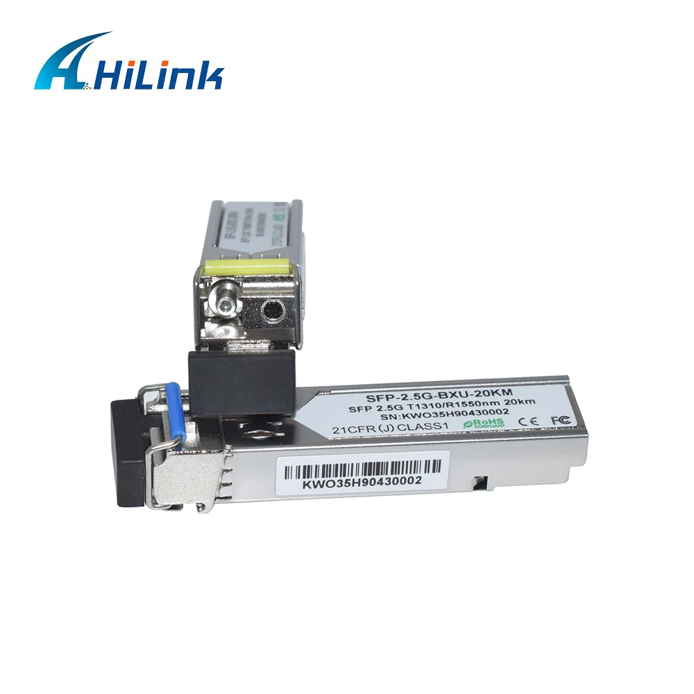 Соединитель Hilink SM 2 5G BIDI SFP 20km LC/SC 1310 нм gbic модуль|Оптоволоконное оборудование| |