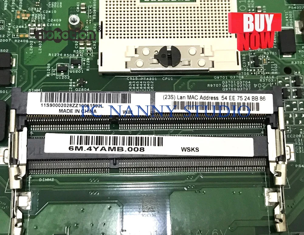 PANANNY для Lenovo IB580 B590 материнская плата ноутбука HM76 DDR3 Протестирована|Материнские