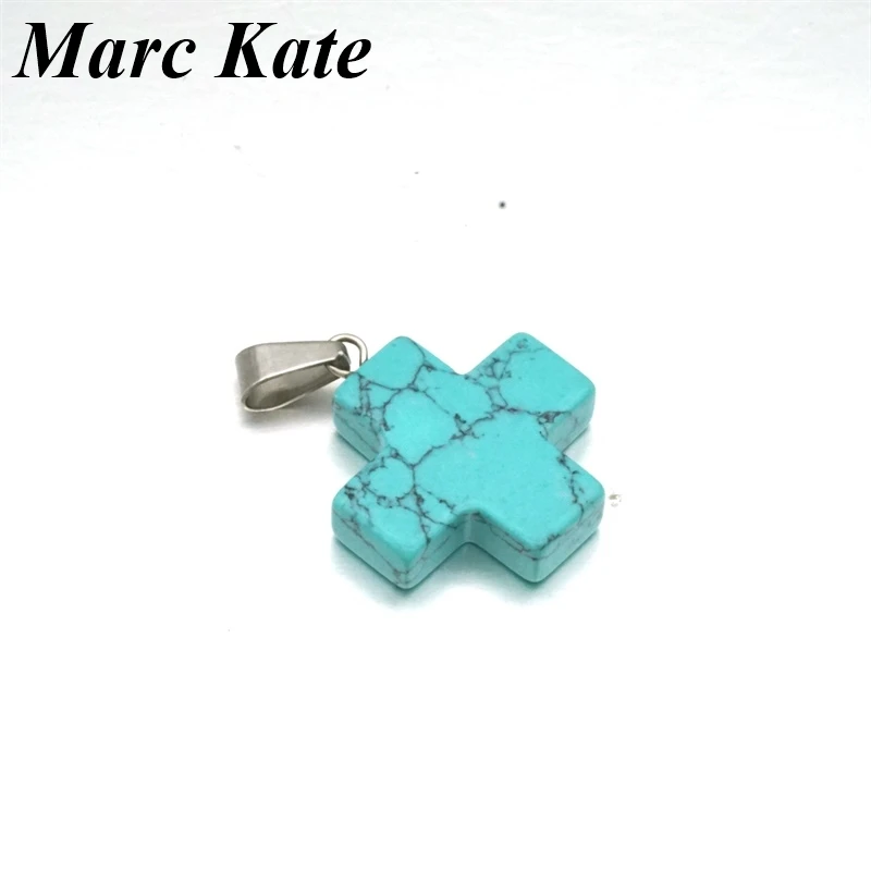 Подвеска из натурального кварца с квадратным крестом ювелирное украшение в