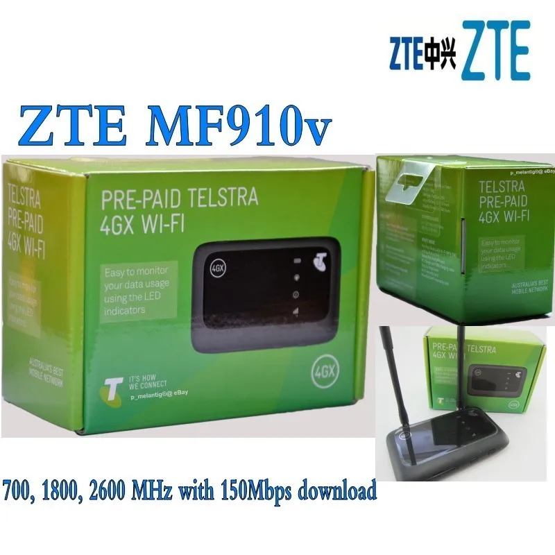 Лот из 10 шт разблокированный ZTE Hotspot MF 910v 150 Мбит/с карманный 4G мобильный модем
