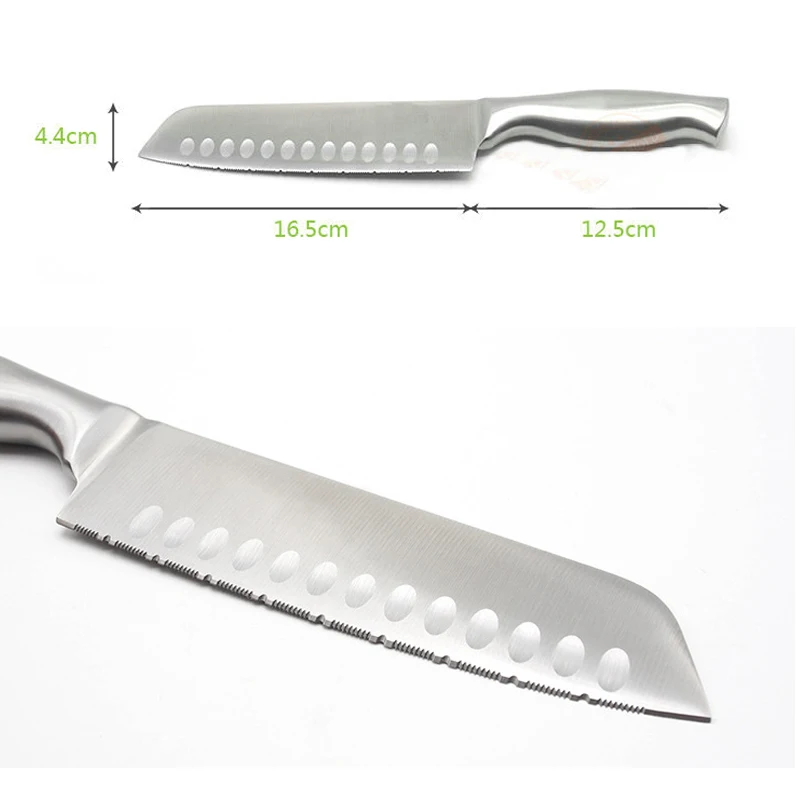 Фрукты мясо рыбы полный разрез ломтерезка кухонная утварь tang Santoku ломтик