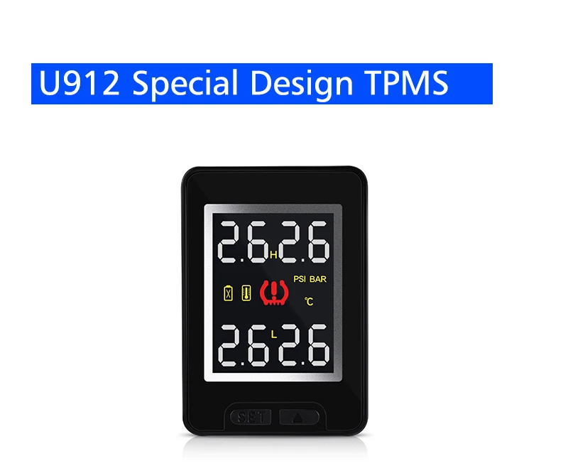 YASOKRO автомобильный TPMS монитор давления в шинах Система беспроводной TPMS Датчик монитор с 4 внешними внутренними датчиками