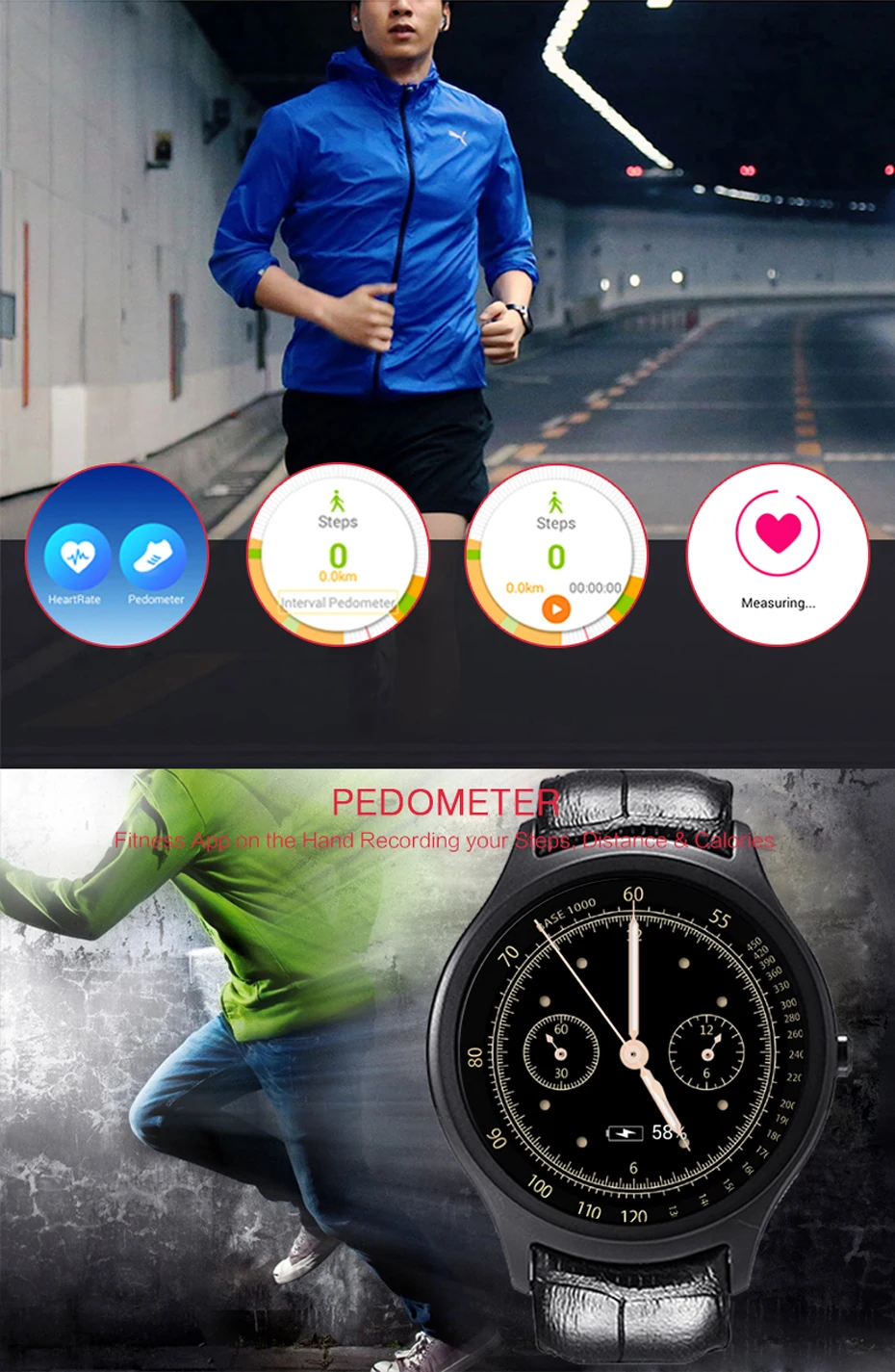 Finow X1 умные часы носимые устройства Android 4,4 3g WI-FI gps часы № 1 D5 Smartwatch PK KW88 KW18 I3 DM368 часы черного цвета