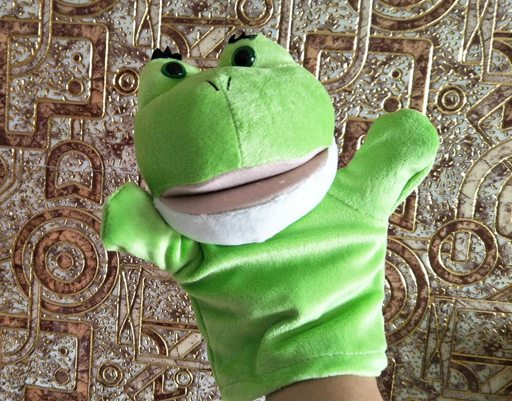 Кукла BOLAFYNIA Детская плюшевая зеленая лягушка с открытым ртом набивная подарок на