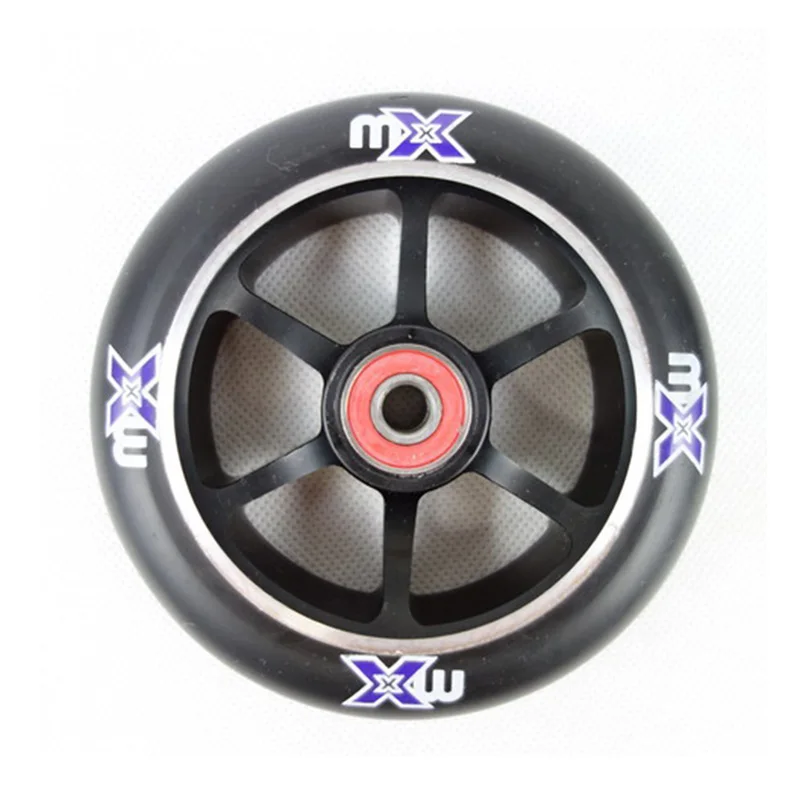 BSTFAMLY 2 шт/комплект 88A 100/110mm колеса скутера из алюминиевого сплава стальная втулка