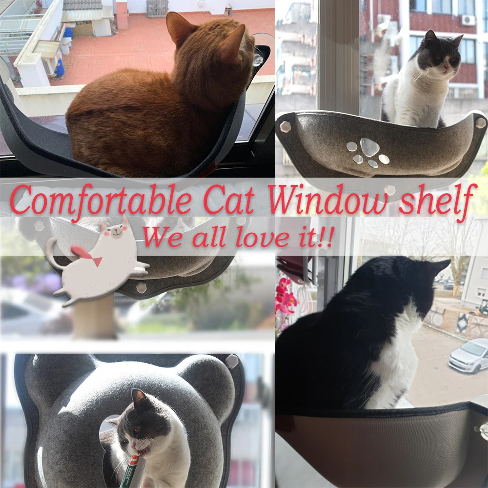 Гамак BD0150 для домашних питомцев фетровая кровать с окном отдых кошек полка дома