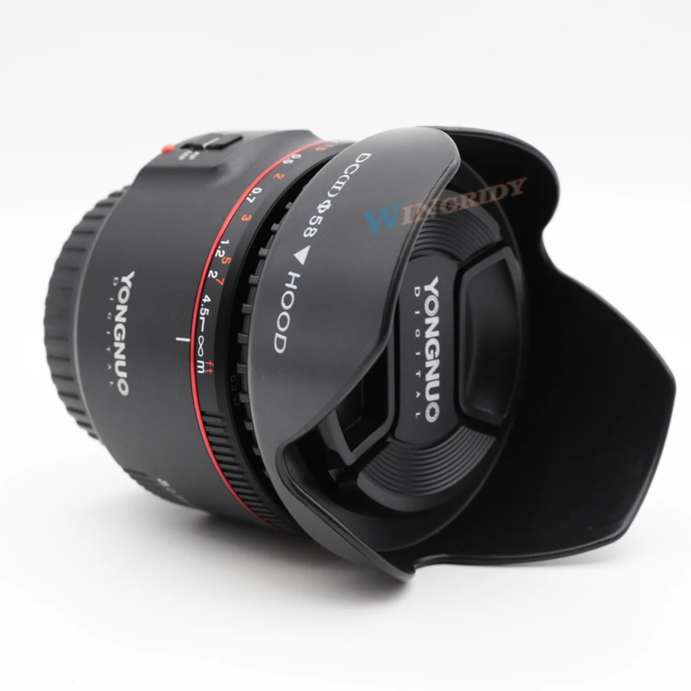 YN50mm F1.8 II большой апертуры Автофокус Объектив YONGNUO для Canon эффект боке объектив камеры для Canon EOS 70D 5D2 5D3 DSLR