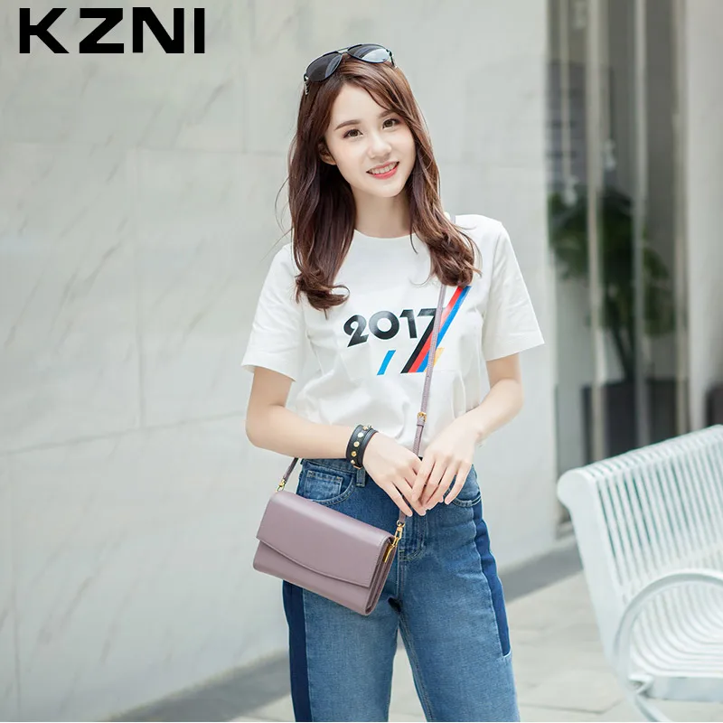 KZNI женская сумка через плечо маленькая из натуральной кожи 2148|bolsos de mujer|purses and
