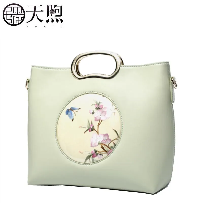 Известный бренд Высокое качество коровья кожа женская сумка 2018 новая ручная