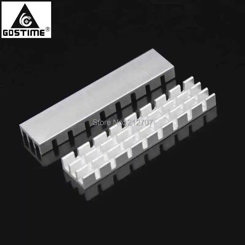 10 шт. алюминиевый радиатор для охлаждения Gdstime 50x11x5 мм|heat dissipation|cooling radiatoraluminum heatsink