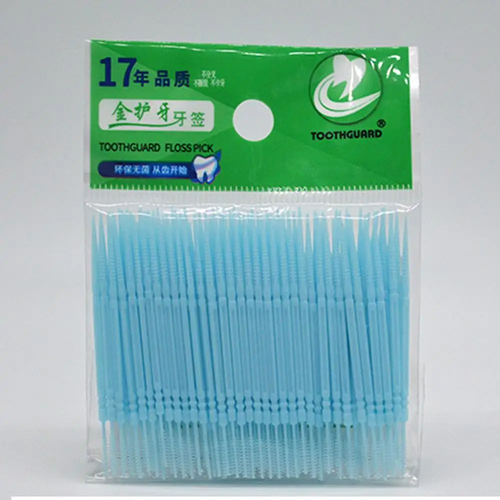 200 шт. выбирает зубы Зубочистки чистка зубов Уход за полостью рта 6 3 см двойная