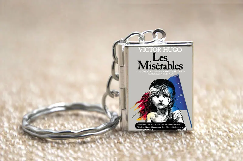 Les Miserables обложка книги медальон ожерелье брелок серебро и бронза тон B0928|locket