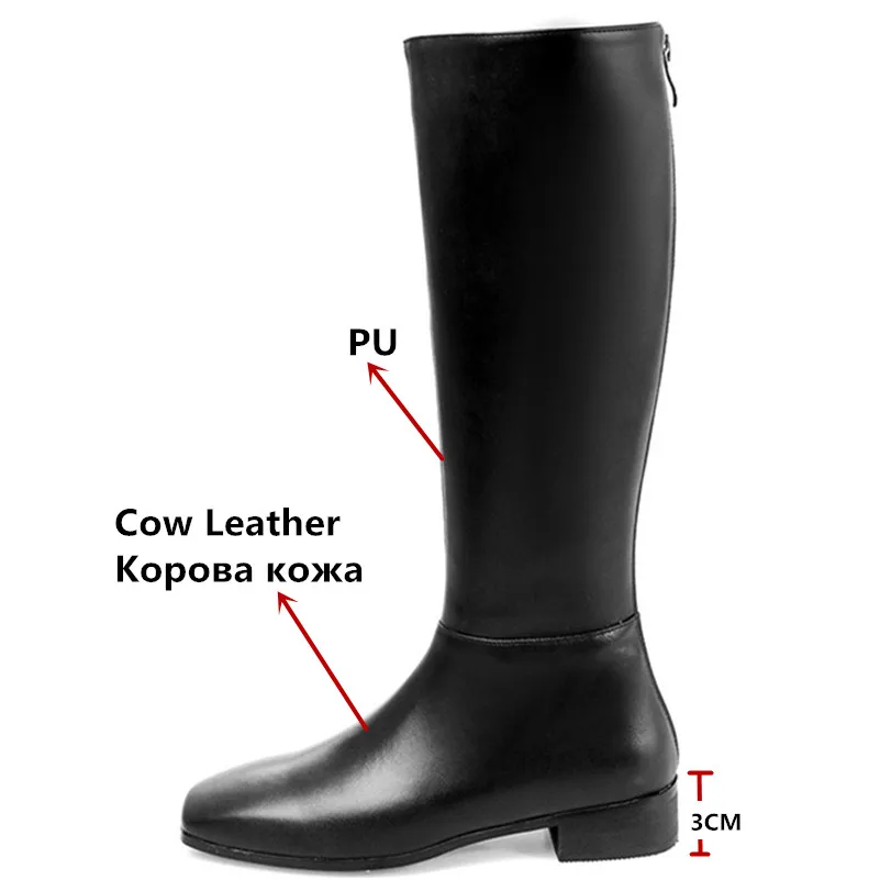 FEDONAS/брендовые сапоги до колена Женская удобная повседневная обувь с квадратным