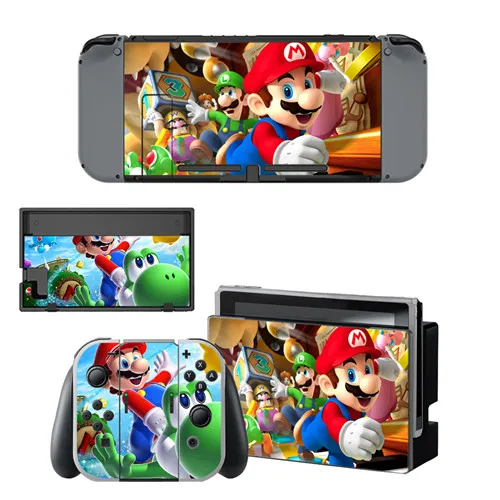 YSNS0411 Super Mario nintendo switch, кожный переключатель, Виниловая наклейка для nintendo Switch, консоль NS, контроллер Joy-con - Цвет: YSNS0411