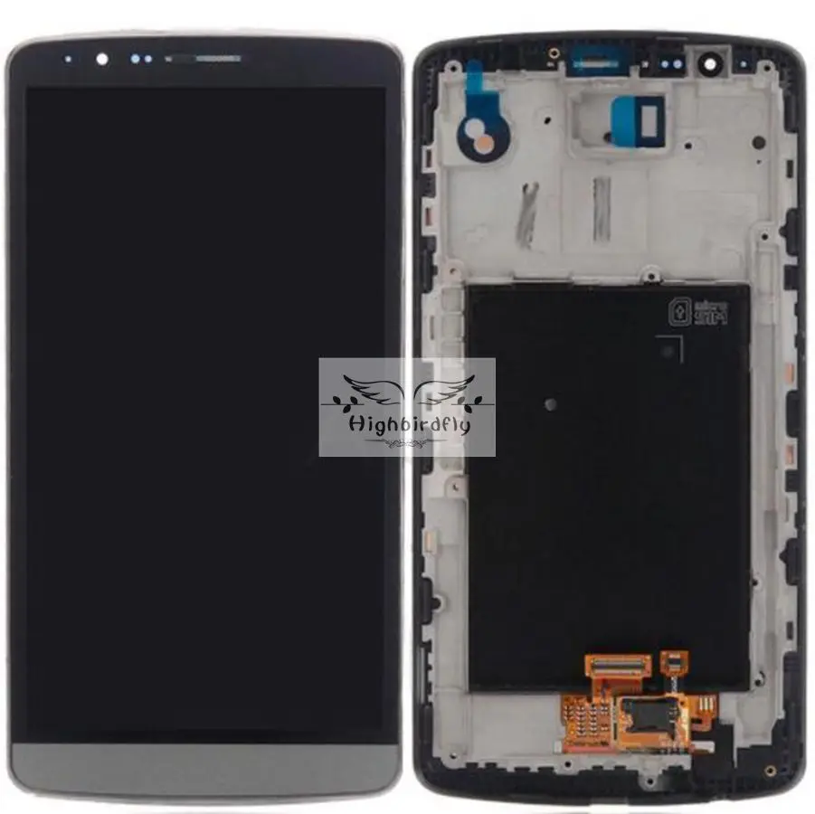 ЖК-дисплей + сенсорный экран дигитайзер рамка в сборе для LG G3 D850 D855 Pantalla Замена