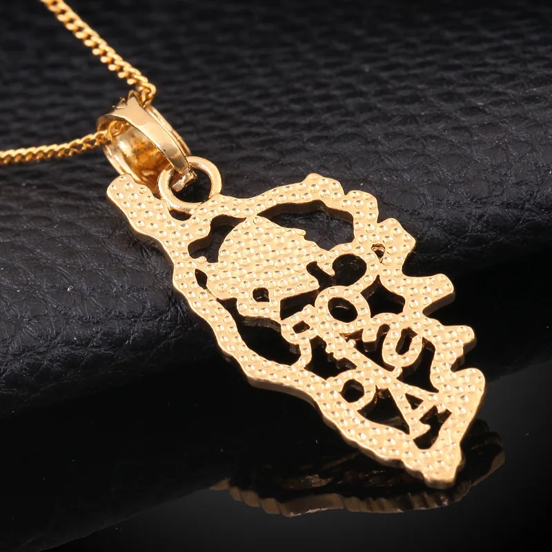 The Island of Corsica France map Necklace Pendants Chain Necklaces Gold Jewelry For Women Man Memorial Wholesale Indian jewelry | Украшения