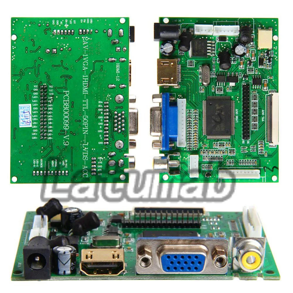 ЖК экран Latumab плата драйвера для Raspberry Pi AT080TN52 HDMI VGA AV LVDS автомобиля проекция по