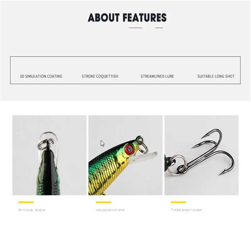 FISHINAPOT 1 шт. Лазерная приманка в виде гольяна 8 г/8 5 см для рыбной ловли с