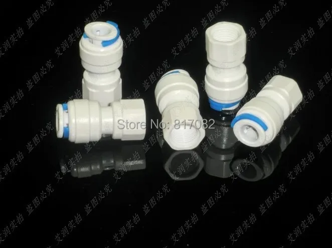 Прямая БЫСТРОРАЗЪЕМНАЯ трубка 1/4 ''OD 5 шт. с пуш апом х 1/8 дюйма для аквариума RO