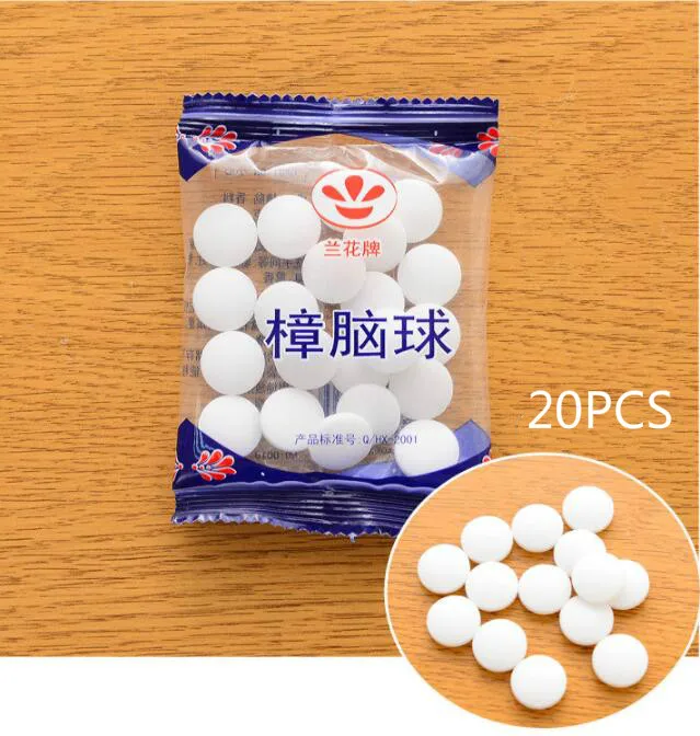 Camphor натуральный нафбол анти-плесень моли репеллент камфора мяч одежда насекомых контроль Туалет Дезодорант ароматический мяч здоровья