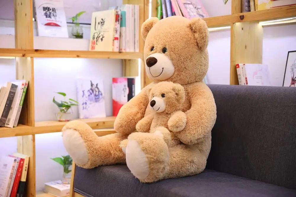 Новинка 100 см гигантский Kawaii креативный Мишка Тедди для матери и ребенка плюшевые