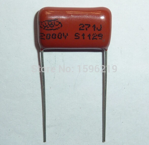 100pcs CBB capacitor 271 2000V 271J 2KV 270pF 0.27nF P15 CBB81 Metallized Polypropylene Film Capacitor | Электронные компоненты