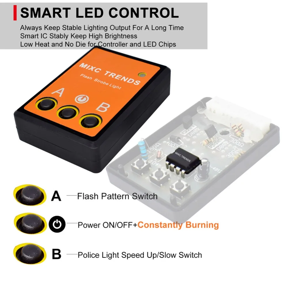 1 комплект COB светодиодный DRL Вождения Габаритные огни 12V Авто Полиция Вспышки
