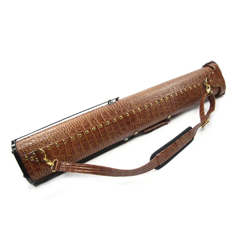 Cuppa Standing 6 Holes Pool Cue Cases Billiard Accessories With Stents Brown Silver Color China |
